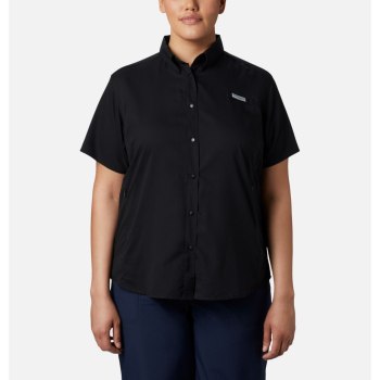 Dámské Košile Columbia PFG Tamiami II Short Sleeve Plus Size Černé YNHKLA530